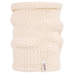 Merino pletený nákrčník Vanto - vzor 10 - krémová