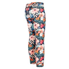 Dětské legíny Silky - vzor 13 - tmavě modrá - květy