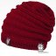 Merino pletená čepice Harmony - vzor 04 - bordó