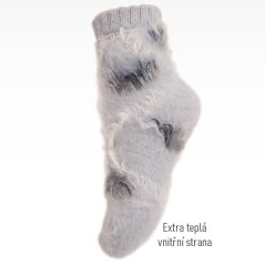 Dětské vlněné ponožky - vzor 005 - světle modrá