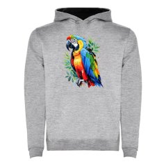 Dětská mikina s kapucí Urban - vzor 022 - papoušek