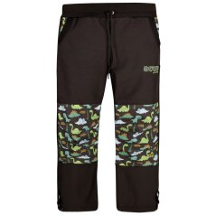 Kalhoty softshell - vzor 13 - černá - dino