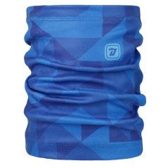 Fleecový nákrčník Yetti - vzor 61 - modrá - trojůhelníky