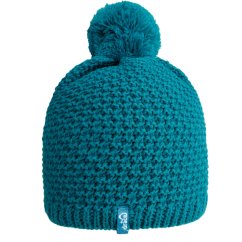 Čepice pletená Swiss - vzor 45 - petrolejová