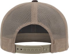 6panelová kšiltovka Flexfit 6606/6606T - hnědá/khaki
