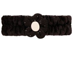 Dětská ozdobná čelenka Kytička - vzor 09 - černá