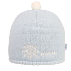 Zimní pletená čepice - AKCE / DOPRODEJ - vzor 189 - světle modrá - vločka