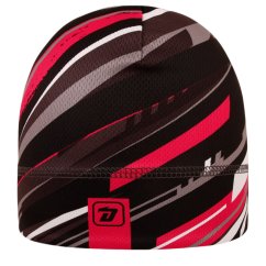 Funkční čepice Bruno - vzor 229 - černá / šedá / červená - abstrakt