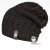 Merino pletená čepice Harmony - vzor 15 - antracit