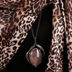 Dámská elegantní šála - vzor 009 - hnědá - leopard