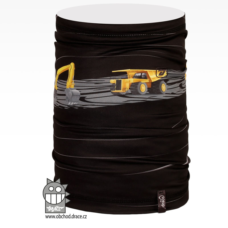 Nákrčník / multifunkční šátek - vzor 75 - bagr Nákrčník / multifunkční šátek - vzor 75 - bagr