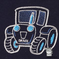 Tepláky Dráče lacl - vzor 26 - tmavě modrá - traktor