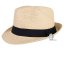 Letní chlapecký klobouk/slamák - Trilby - vzor 007 - béžová