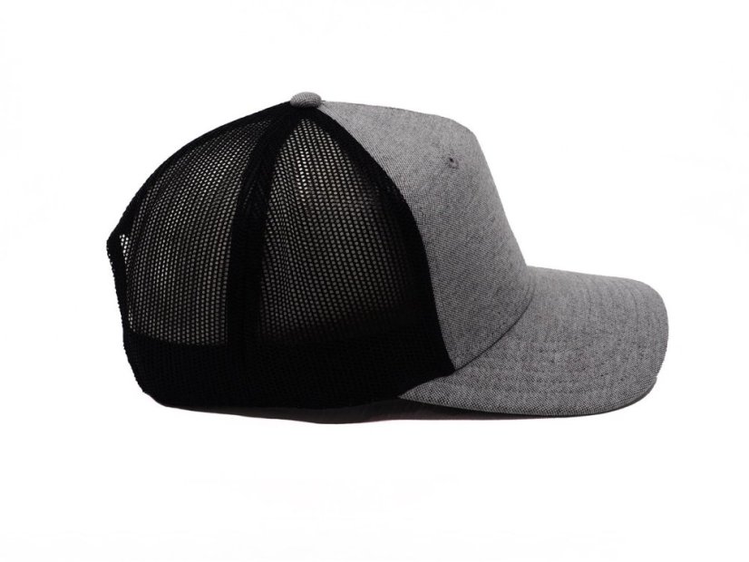Kšiltovka  Snap Curved - vzor 10 - popelavě šedá vel. 56-60