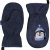Dětské softshellové rukavice  - vzor 03 - tučňák / tmavě modrá