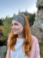 Čelenka funkční Baldo - vzor 60 louka / zelená