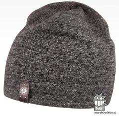 Bavlněná čepice Alan - vzor 11 - šedá / melír