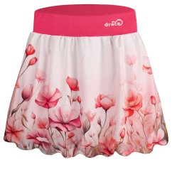 Dětská balonová sukně Bella - vzor 35 - růžová - louka