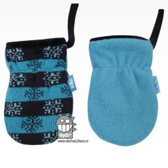 Rukavice kojenecké pletené - vzor 05