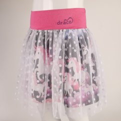 Dívčí tylová sukně - vzor 02 - jednorožci