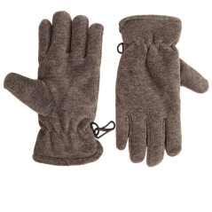 Dětské fleecové prstové rukavice 4 - 5 let - vzor 091 - tmavě šedá