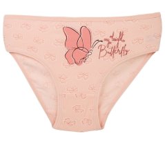 Dívčí bavlněné kalhotky - vzor 159 - světle meruňková - motýlci