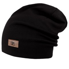 Bavlněná čepice Pastels DOUBLE - vzor 71 - černá