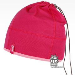 Bavlněná čepice na culík - vzor 08 - růžová