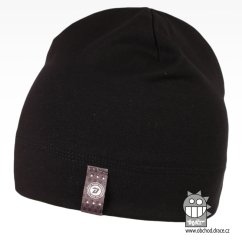 Bavlněná čepice Alan - vzor 10 - černá