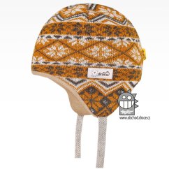 Merino pletená kojenecká laponka Naia - vzor 05