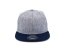 Kšiltovka Snapback melange - vzor 03 - šedý melír/námořní modrá vel. 56-60