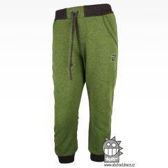 Dětské melírové tepláky Dráče - vzor 03 - zelená