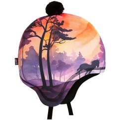 Dětská zimní funkční laponka Polárka - vzor 48 - duhová - jednorožci