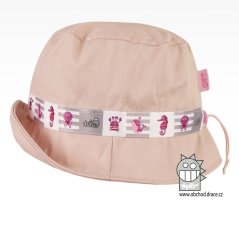 Klobouk letní Palermo - vzor 24 - růžová světlá