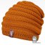 Merino pletená čepice Harmony - vzor 09 - hořčicová tmavá