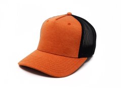 Kšiltovka Snap Curved - vzor 05 - oranžová