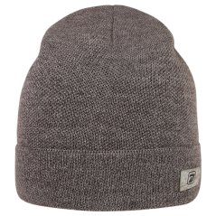 Merino pletená čepice Urban - vzor 29 - středně šedá
