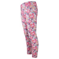 Dětské legíny Silky - vzor 09 - růžová - jednorožci