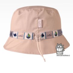 Klobouk letní Palermo - vzor 10 - béžová