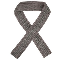 Dámská pletená šála Ewa - vzor 13 - šedá / fialová melír