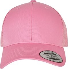 6panelová kšiltovka Flexfit 6606/6606T - růžová