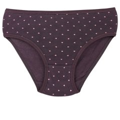 Dívčí bavlněné kalhotky - vzor 162 - tmavě šedá - srdíčka