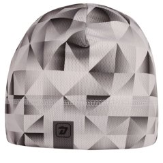 Bruno - vzor 174 - šedá/bílá - čepice na jaro / podzim