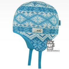 Merino pletená kojenecká laponka Naia - vzor 01