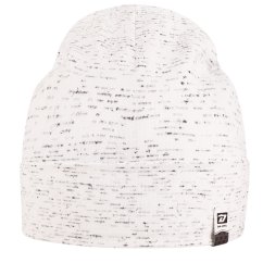 Bavlněná čepice York - vzor 29 - bílá / melír