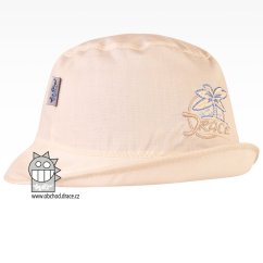 Klobouk hawaii - vzor 80 béžová světlá