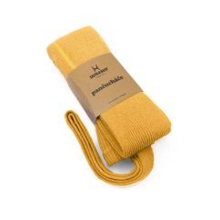 Bavlněné punčocháče s kšandami Ducika - vzor 015 - tmavě žlutá