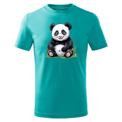 Dětské bavlněné tričko s potiskem - vzor 0239 - panda