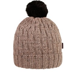 Zimní pletená čepice Berti - vzor 11 - šedohnědá