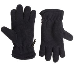 Dětské fleecové prstové rukavice 4 - 5 let - vzor 092 - tmavě modrá